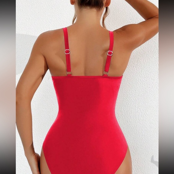 Luxe royal blue mesh insert one piece swimsuit - Picture 9 of 16